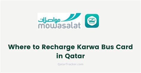 recharge karwa bus in qatar